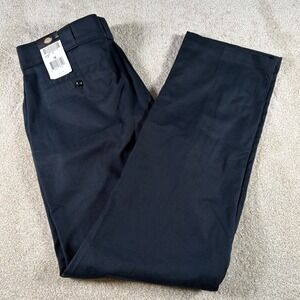 Dickies 776F Flex Slim Fit Pants Womens 16 (FITS 37‎ X 32) Workwear Blue NEW